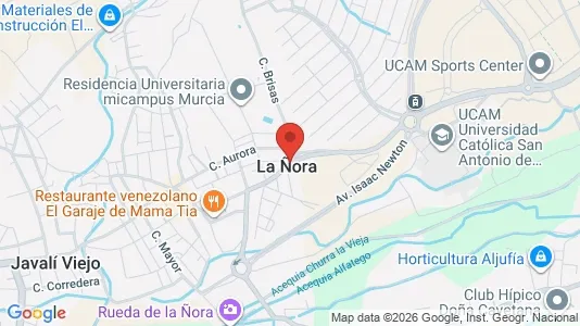 Apartments for rent i Murcia - kort over placeringen