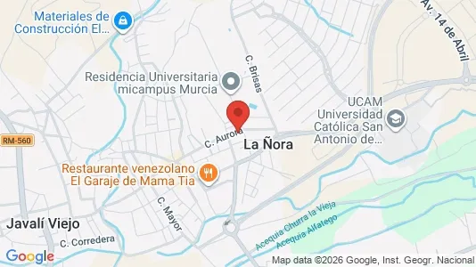 Apartments for rent i Murcia - kort over placeringen
