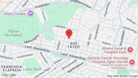 Apartments for rent i Athens Ampelokipoi - kort over placeringen