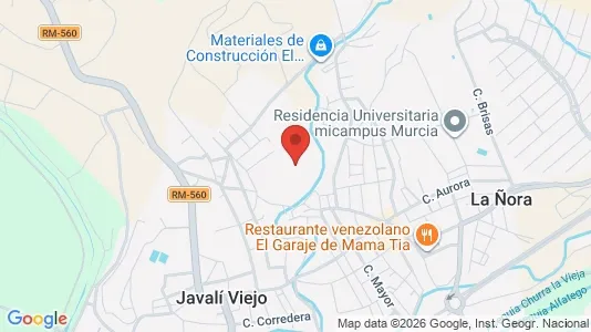 Rooms for rent i Murcia - kort over placeringen