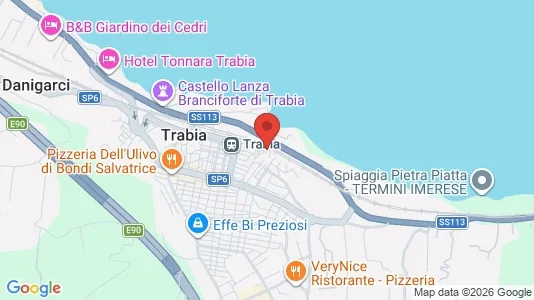 Apartments for rent i Trabia - kort over placeringen