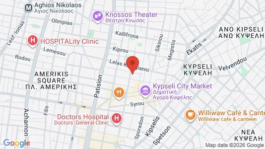 Apartments for rent i Athens Agios Nikolaos - kort over placeringen