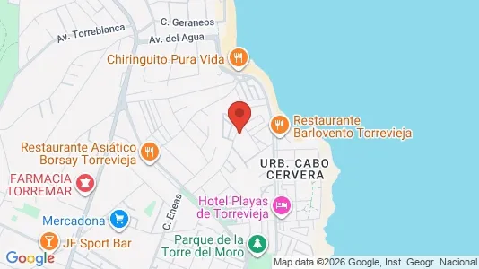 Apartments for rent i Torrevieja - kort over placeringen