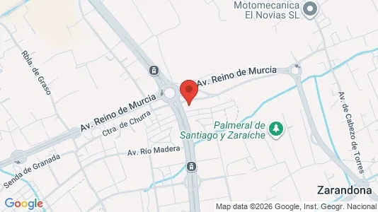Apartments for rent i Murcia - kort over placeringen
