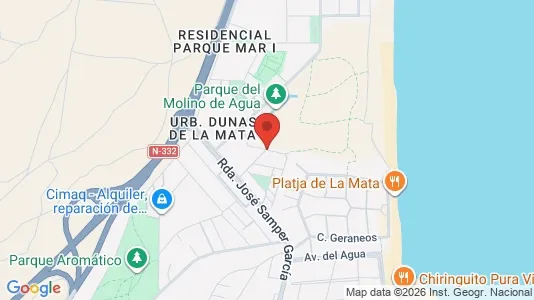 Apartments for rent i Torrevieja - kort over placeringen