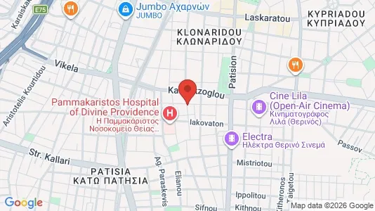 Apartments for rent i Athens Agios Nikolaos - kort over placeringen