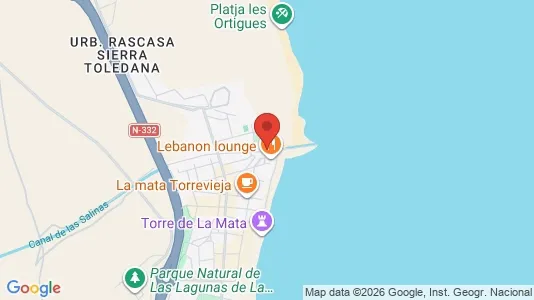 Apartments for rent i Torrevieja - kort over placeringen