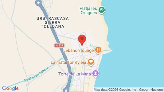 Apartments for rent i Torrevieja - kort over placeringen