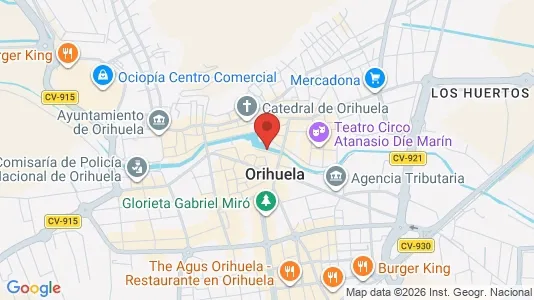 Apartments for rent i Orihuela - kort over placeringen