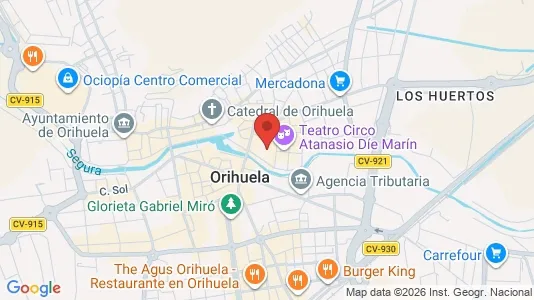Apartments for rent i Orihuela - kort over placeringen