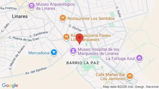Rooms for rent i Linares - kort over placeringen