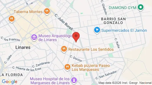 Rooms for rent i Linares - kort over placeringen