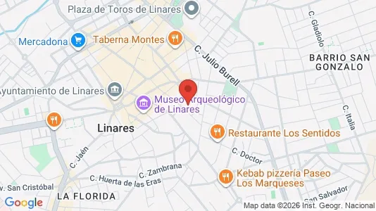 Apartments for rent i Linares - kort over placeringen
