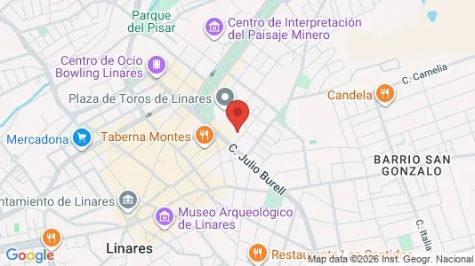Rooms for rent i Linares - kort over placeringen