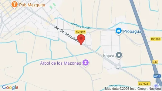 Apartments for rent i Almoradí - kort over placeringen