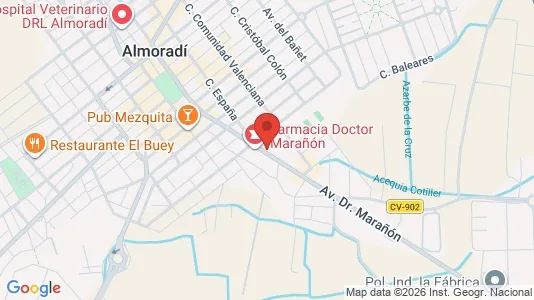 Apartments for rent i Almoradí - kort over placeringen
