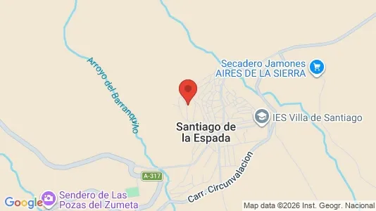 Apartments for rent i Santiago-Pontones - kort over placeringen