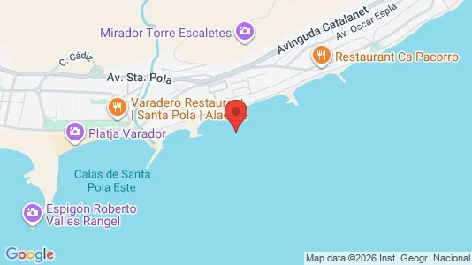 Apartments for rent i Santa Pola - kort over placeringen