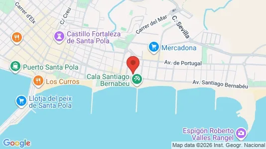 Apartments for rent i Alicante/Alacant - kort over placeringen