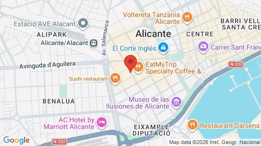 Apartments for rent i Alicante/Alacant - kort over placeringen