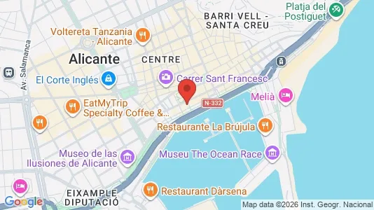Apartments for rent i Alicante/Alacant - kort over placeringen