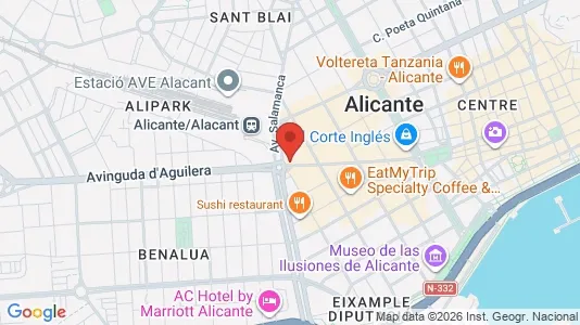 Apartments for rent i Alicante/Alacant - kort over placeringen