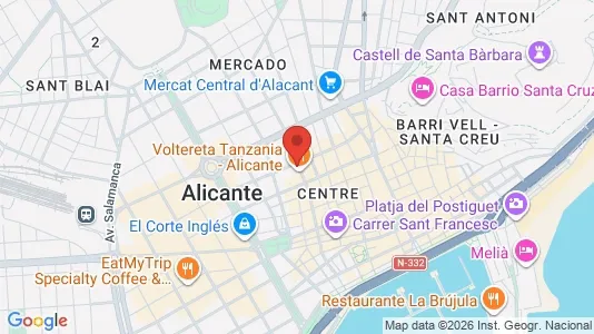 Apartments for rent i Alicante/Alacant - kort over placeringen