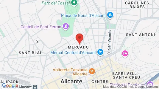 Apartments for rent i Alicante/Alacant - kort over placeringen