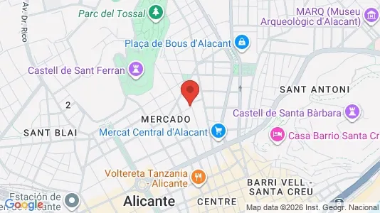 Apartments for rent i Alicante/Alacant - kort over placeringen