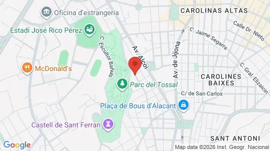 Apartments for rent i Alicante/Alacant - kort over placeringen