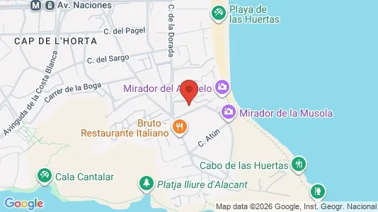 Apartments for rent i Alicante/Alacant - kort over placeringen