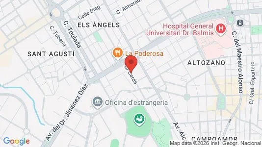 Apartments for rent i Alicante/Alacant - kort over placeringen