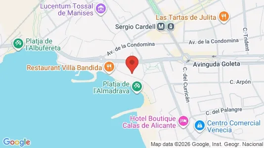 Apartments for rent i Alicante/Alacant - kort over placeringen