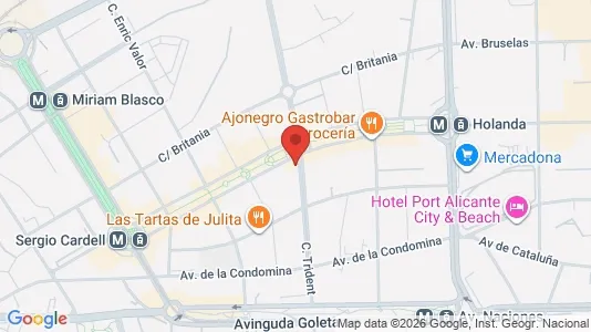 Apartments for rent i Alicante/Alacant - kort over placeringen