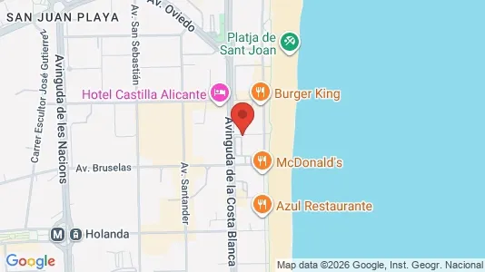 Apartments for rent i Alicante/Alacant - kort over placeringen