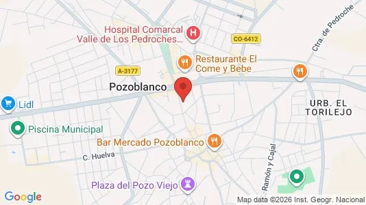 Apartments for rent i Pozoblanco - kort over placeringen