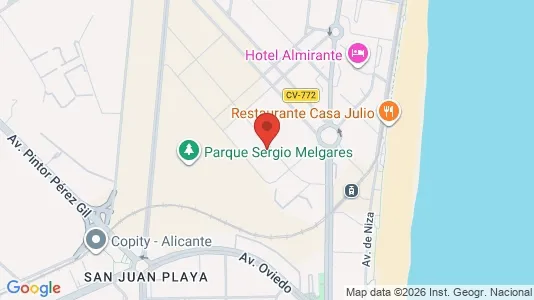 Apartments for rent i Alicante/Alacant - kort over placeringen