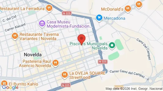 Apartments for rent i Novelda - kort over placeringen