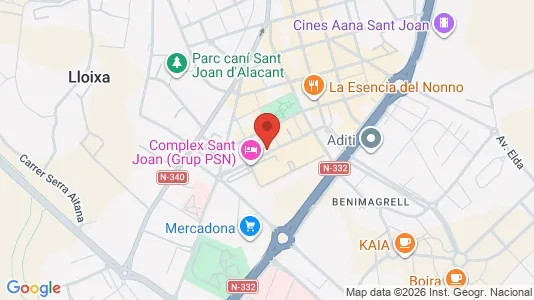 Apartments for rent i El Campello - kort over placeringen