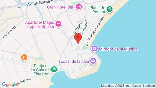 Apartments for rent i Benidorm - kort over placeringen