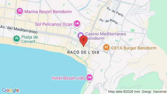 Apartments for rent i Benidorm - kort over placeringen