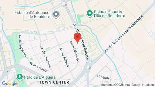 Apartments for rent i Benidorm - kort over placeringen