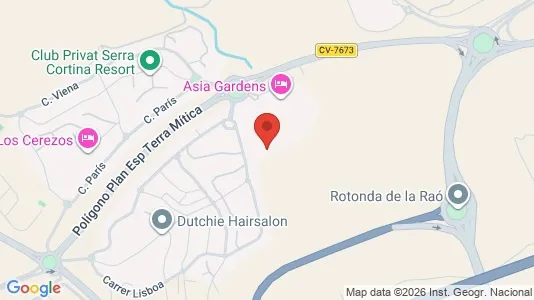Apartments for rent i Finestrat - kort over placeringen