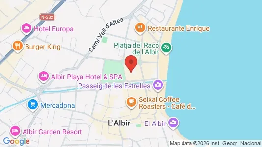 Apartments for rent i L'Alfàs del Pi - kort over placeringen