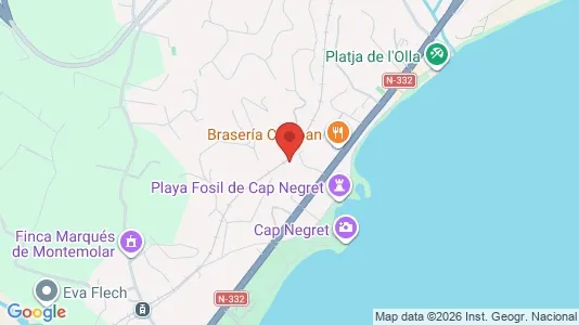 Apartments for rent i Altea - kort over placeringen