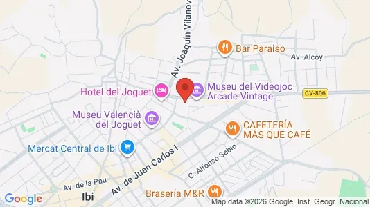 Apartments for rent i Ibi - kort over placeringen