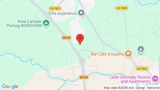 Apartments for rent i La Nucia - kort over placeringen