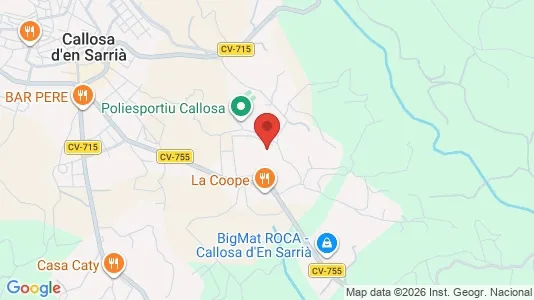 Apartments for rent i Callosa d'En Sarrià - kort over placeringen