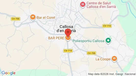 Apartments for rent i Callosa d'En Sarrià - kort over placeringen