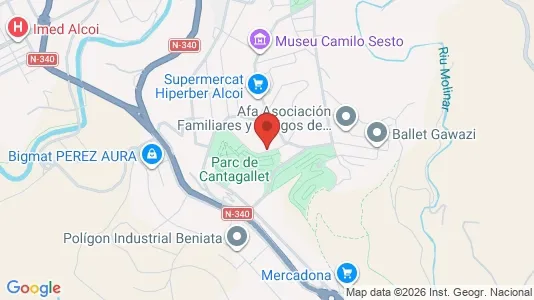 Apartments for rent i Alcoy/Alcoi - kort over placeringen